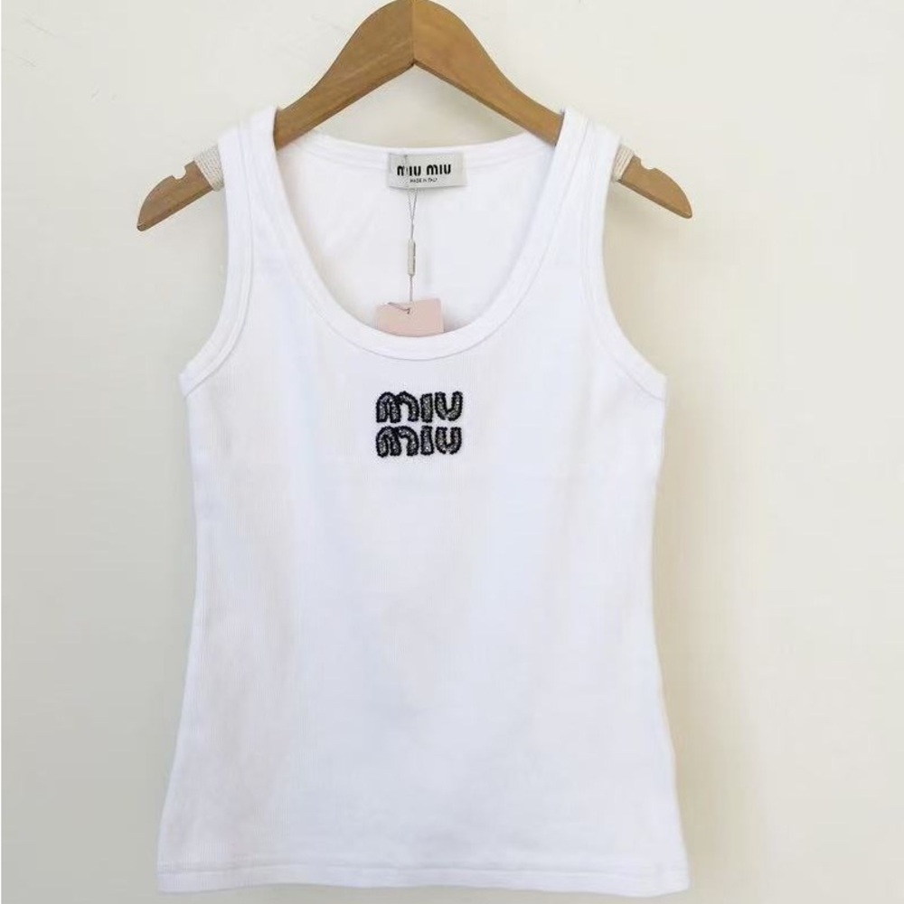Miu Miu White Tank Top